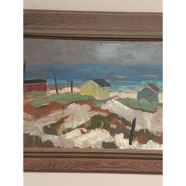 Frans Lundberg, Coastal Village, 1950s, Oil on Panel, Framed For Sale - Image 13 of 18