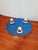 Space Age Wall or Ceiling Light in Blue Mirrored Glass, 1970s For Sale - Image 4 of 14