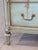 Antique French Floral Painted Mahogany Dresser With Matching Mirror For Sale - Image 9 of 18