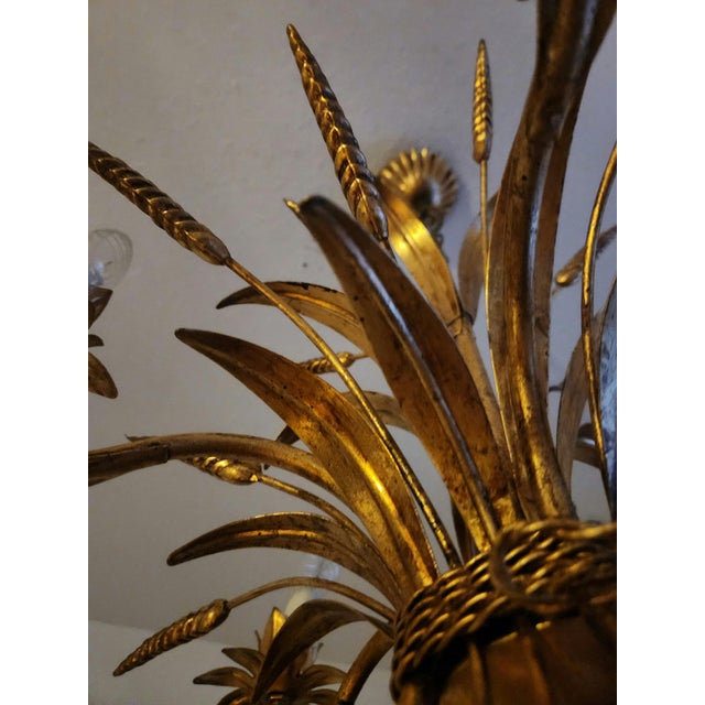 Vintage 5-Light Florentine Chandelier, Italy, 1960s For Sale - Image 17 of 18