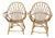 Rattan Armchairs, France, 1960s, Set of 8 For Sale