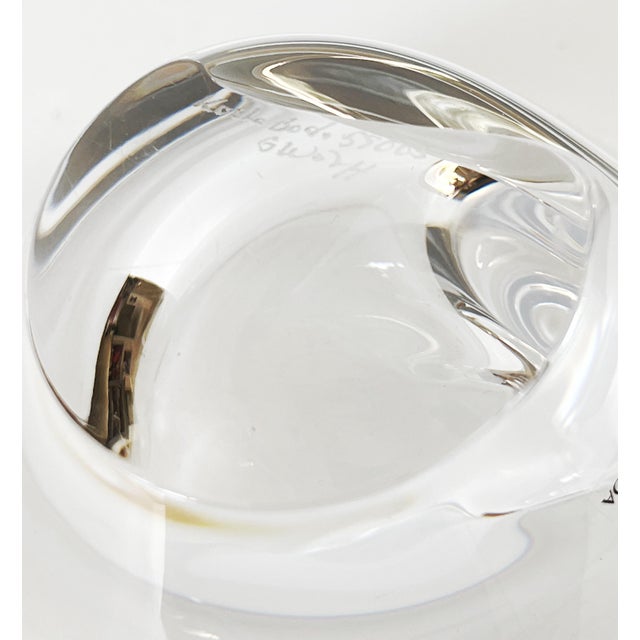 Vintage Goran Warff Artist Art Glass Bowl for Kosta Boda For Sale - Image 13 of 15
