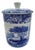 Vintage Spode Blue Italian Covered Jar Canister With Lid For Sale