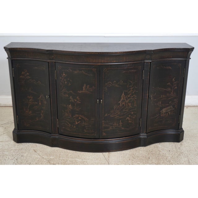 Age: Approx: 20 Years Old Details: Crackle Painted Finish Nice Chinoiserie Details Offered @ Fraction Original Retail Cost...