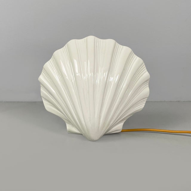 Mid-Century Modern Mid-Century Modern Italian Ceramic Shells Table Lamp by Este Ceramiche, 1960s For Sale - Image 3 of 14
