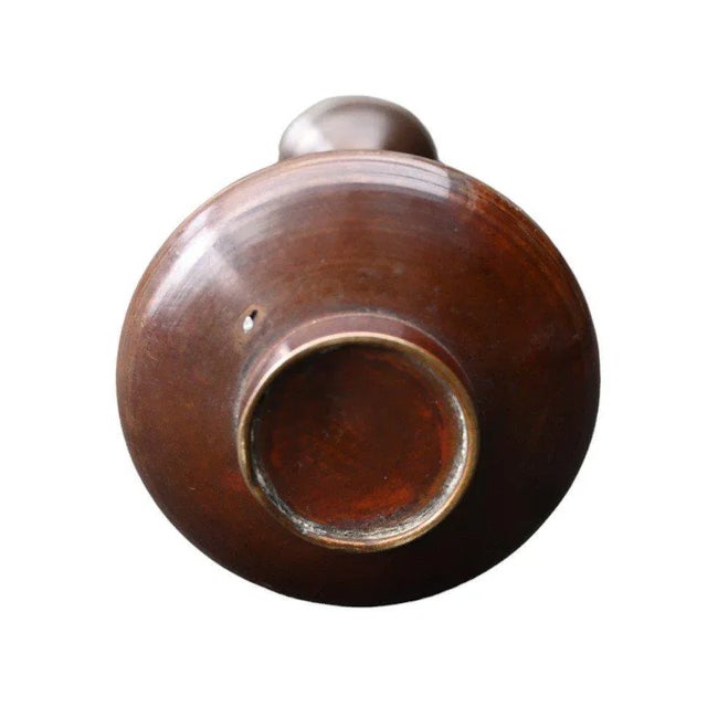 Meiji Era Bronze Vase, Japan For Sale - Image 5 of 6