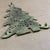 American Vintage 1980's Solid Brass Christmas Tree Shaped Trivet For Sale - Image 3 of 12