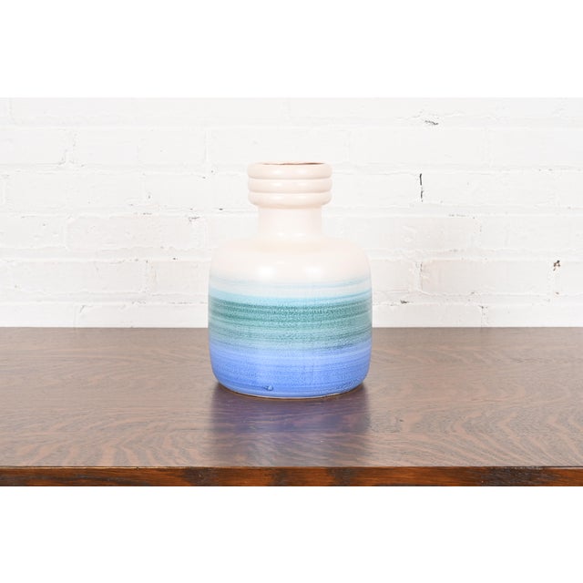 Mid-Century Modern Glazed Ceramic Vase by Beit Hayotser For Sale - Image 9 of 9