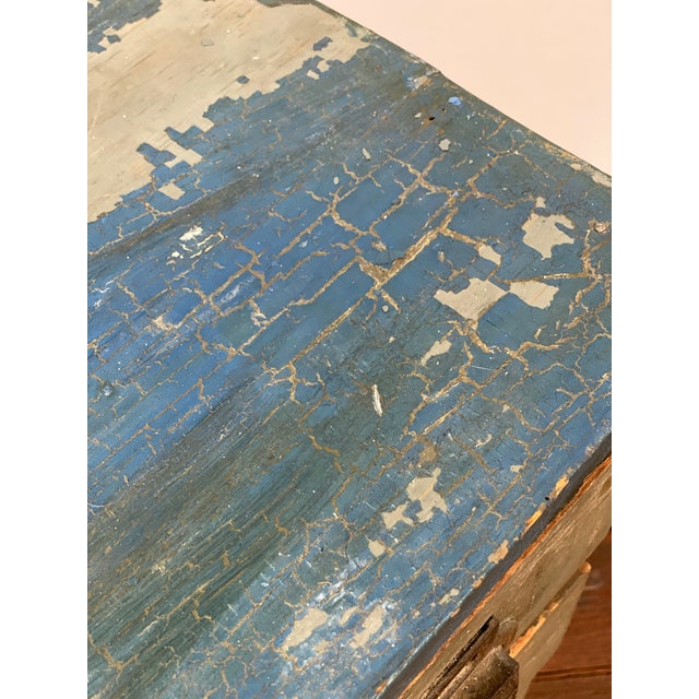 Early 20th Century Weathered Eight Drawer Apothecary Workshop Cabinet For Sale - Image 17 of 17