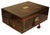Victorian Rosewood Writing Slope with Brass and Leather Inlay, UK, 1880, Set of 5 For Sale - Image 5 of 13