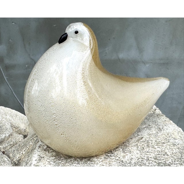 Murano Glass Dove with Gold Aventurine from Barovier & Toso, Italy, 1970s For Sale - Image 11 of 18