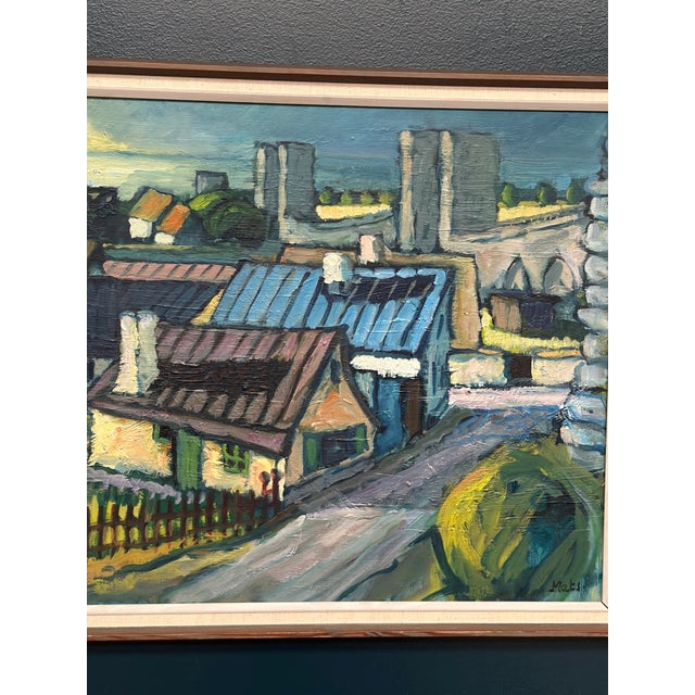 Mats Ahlberg, Northern District, Visby, 1960s, Oil on Panel, Framed For Sale - Image 15 of 18