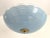 Art Deco 1940s Blue Scalloped Flush Light For Sale - Image 3 of 17