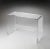 Contemporary Crystal Clear Acrylic Console Table, Clear For Sale - Image 3 of 3