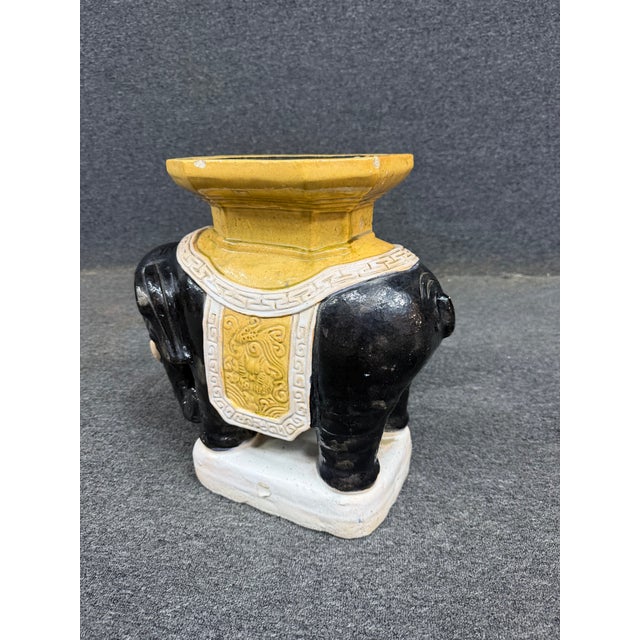 Mid 20th Century Elephant Garden Seat/Stool For Sale - Image 5 of 8