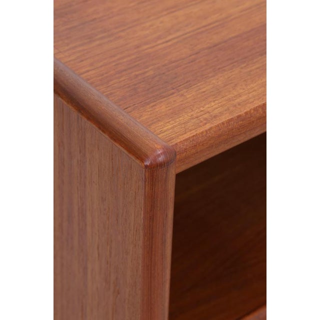 Brown Vintage Teak Record Cabinet, 1970s For Sale - Image 8 of 16