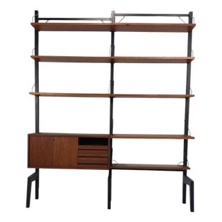 Freestanding Modular Wall Unit System by Poul Cadovius for Royal System, 1960s For Sale