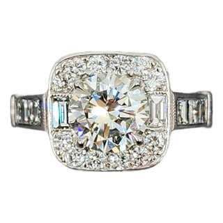 2.00 Ct Diamond Engagement Ring Size 5.5 For Sale