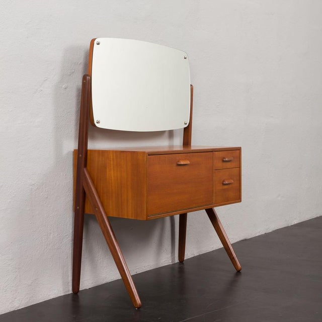 Wood Mid-Century Danish Teak Dressing Table from Ølholm Møbelfabrik, 1960s For Sale - Image 7 of 18
