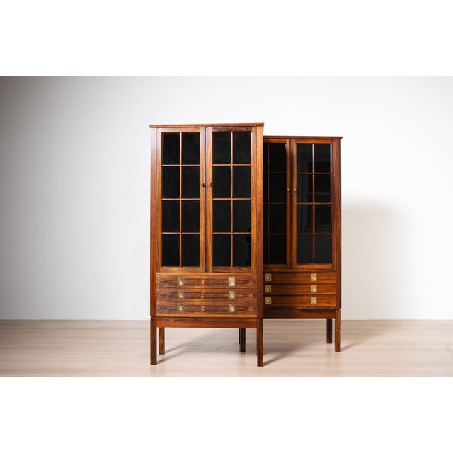 Vintage Display Cabinets from Bruksbo, Norway, 1960s, Set of 2 For Sale - Image 3 of 18