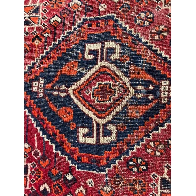 Small Vintage Shiraz Rug For Sale - Image 6 of 15