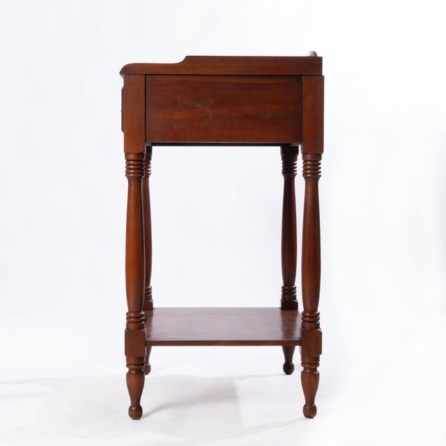 Mid 20th Century Pair of Henkel Harris Cherry Nightstands For Sale - Image 12 of 17