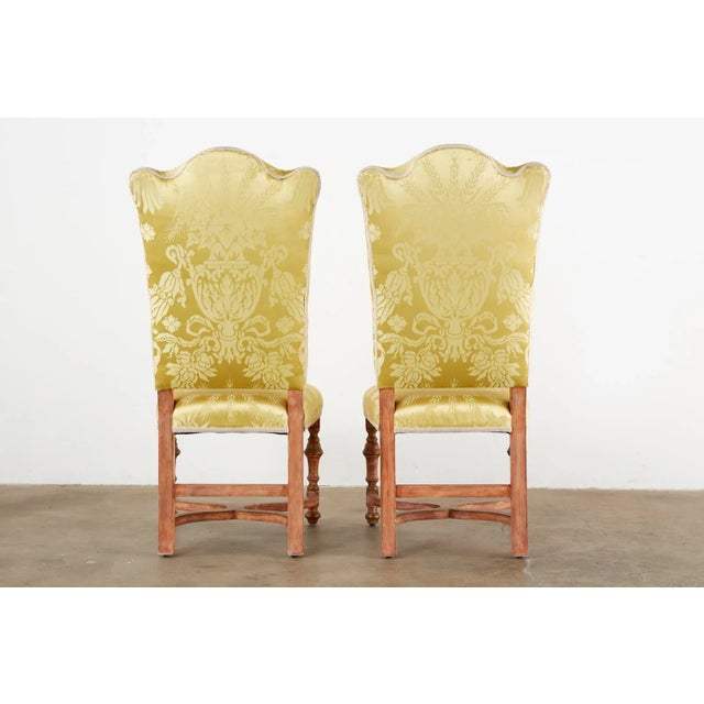 French Louis XIII Style Dining Chairs For Sale - Image 12 of 13