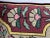 Burgundy Antique Floral Down Filled Needlepoint Pillow For Sale - Image 8 of 10