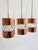 Newly rewired 1960s Austrian copper and crystal pendants by Bakalowits, a high end Viennese manufacturer of crystal...