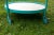 Hollywood Regency 1960s Tropitone Turquoise Circular Cart For Sale - Image 3 of 9