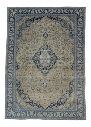 Vintage Persian Hand Knotted Rug- 8′6″ × 12′