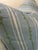 This TRUETT cotton linen blend (95% cotton 5% linen) washable decorative pillow features white hand painted stripes and...
