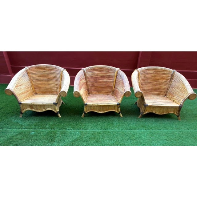 Sculptural Armchairs from Vivai Del Sud, Italy, 1970s. Set of 3 For Sale - Image 16 of 18