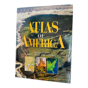 1990s Atlas of America Hardcover Coffee Table Book
