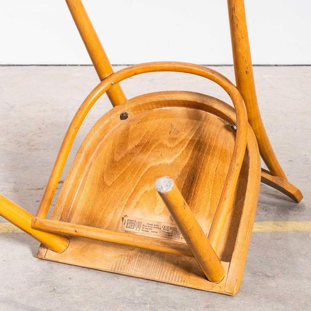 Honey Oak Dining Chairs, 1950s, Set of 2 For Sale - Image 9 of 10