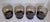 Mid-Century Modern Set of 4 Mid-Century Modern Smoky Brown Architectural Lowball Rocks Glasses For Sale - Image 3 of 8
