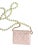 Contemporary 2022 Spring Chanel Quilted Pink Leather Wallet on Chain With Pearls For Sale - Image 3 of 5