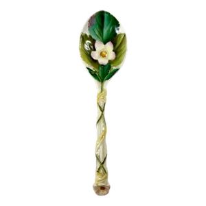 George Jones English Majolica Albino Strawberry Spoon