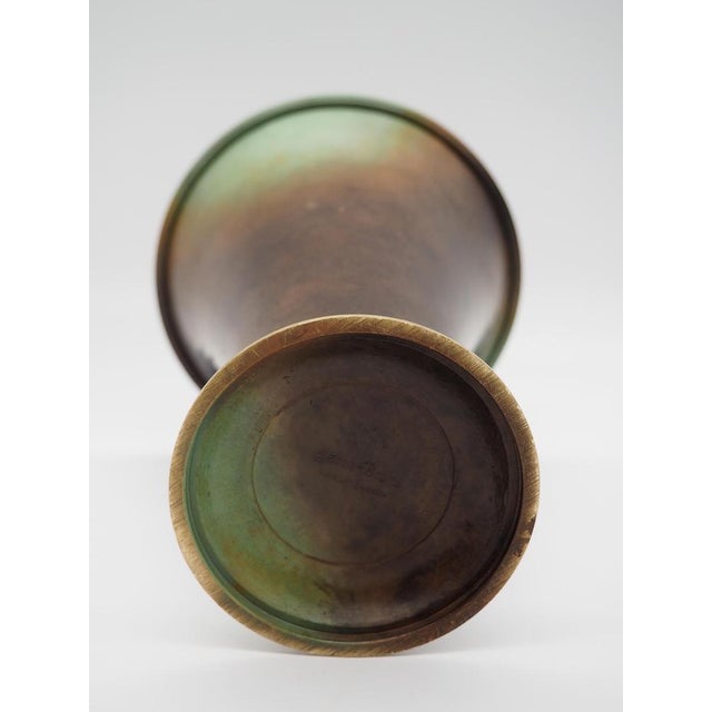 1940s Art Deco Bronze Vase Ystad Metal/Bronze Sweden 1940s from Ystad-Metall For Sale - Image 5 of 9