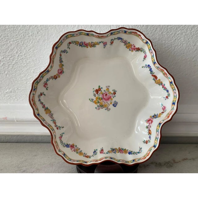 Ceramic Antique Mintons England Scalloped Dish For Sale - Image 7 of 13