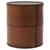 Round Leather Storage Box with Lid attributed to Carl Auböck, Vienna, Austria, 1950s For Sale - Image 16 of 16