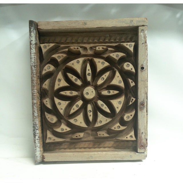 1960s Lotus Flower Wood Form Wall Art For Sale - Image 5 of 15