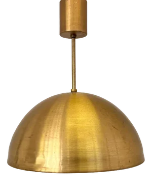 Scandinavian Style Brass Pendant, Former Czechoslovakia, 1970s