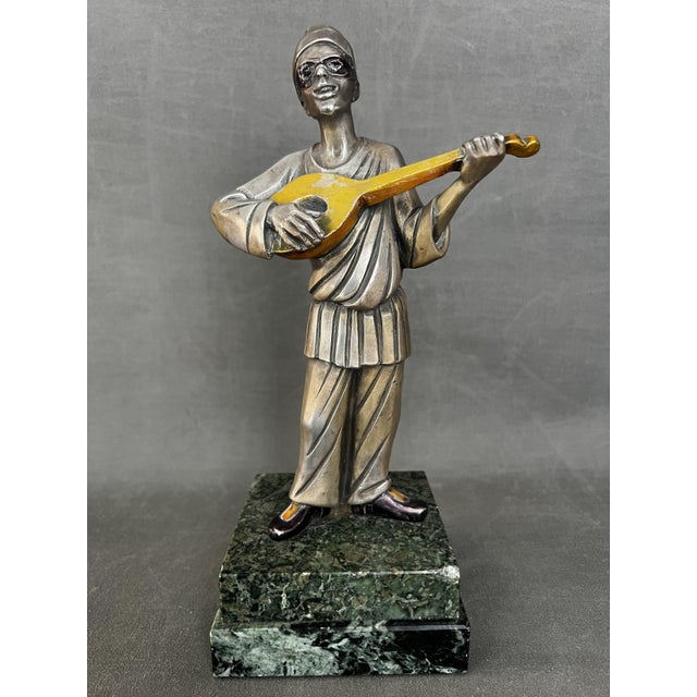 Sculpture of Pierrot in Silver Plate by Giuliano Ottaviani, Italy, 1970s For Sale - Image 9 of 9