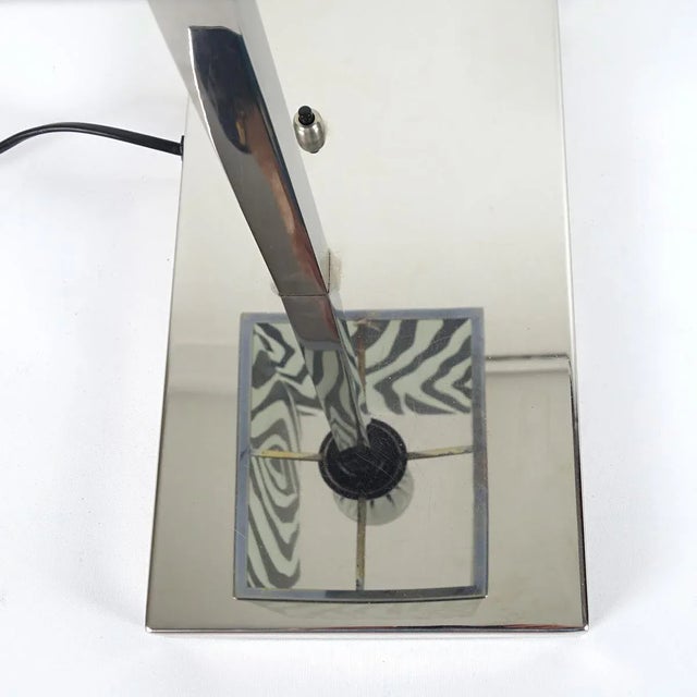Mid-Century Modern Chrome Table Lamp For Sale - Image 10 of 13