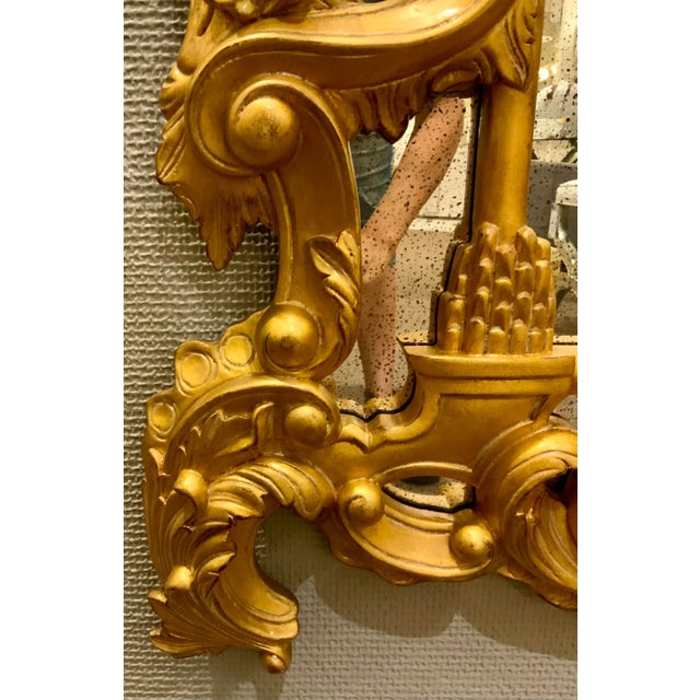 2020s Ralph Lauren Hand Carved Burnished Gold One Fifth Wall Mirror For Sale - Image 5 of 7