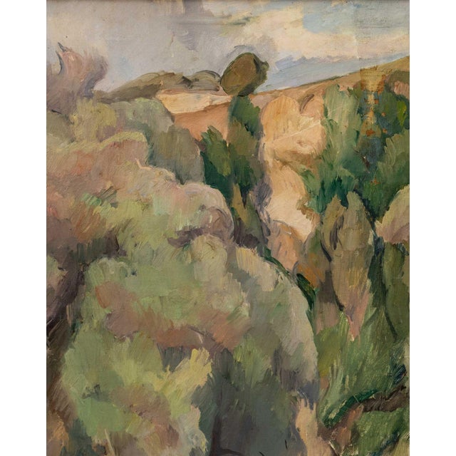 Early 20th Century Abraham Adolphe Milich Attr. Forest Landscape Oil For Sale - Image 5 of 7