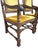 1980s 1980s Ethan Allen Jacobean Royal Charter Oak Dining Room Armchairs Gothic Pair For Sale - Image 5 of 15
