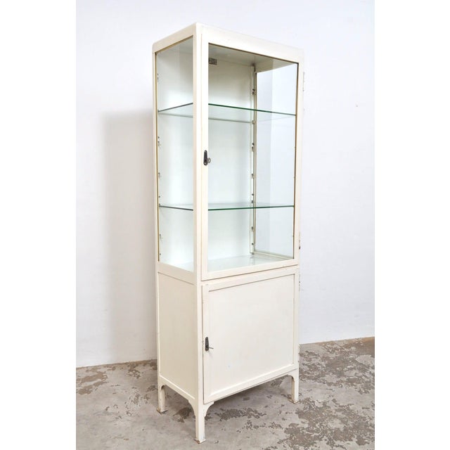 Medical Cabinet in Iron and Glass, 1978 For Sale - Image 4 of 9
