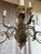 Wood Monumental Italian Rococo Painted Wood & Wrought Iron 12-Light Chandelier For Sale - Image 7 of 14
